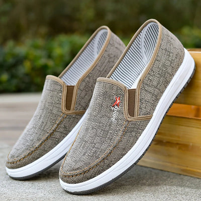 Enzo - Herren Slip On Segeltuchschuhe