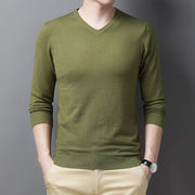 Jonny - Casual V-Neck knitted sweater for men