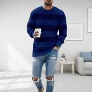 Bram - Gestrickter, gestreifter, warmer Pullover