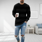 Bram - Gestrickter, gestreifter, warmer Pullover