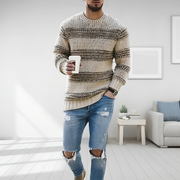Bram - Gestrickter, gestreifter, warmer Pullover