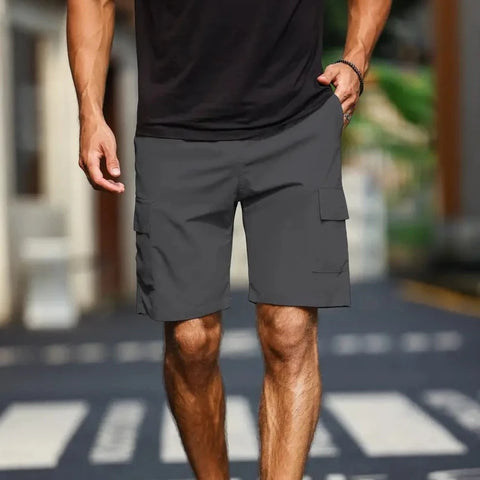 Vito - Einfarbige Cargo-Shorts für Männer