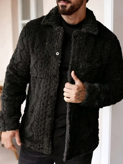 Calix - Lässige Fleecejacke mit weichen Knöpfen