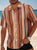 Smith - Herren-Kurzarmhemd mit buntem Streifenmuster im Vintage-Stil