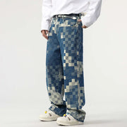 Saul - Karierte Jeans im Schachbrettmuster