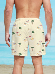 Evans - Strandshorts mit Palmenmuster