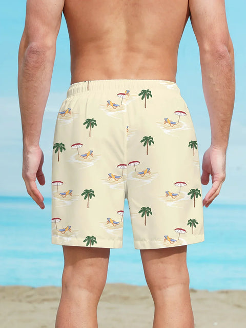 Evans - Strandshorts mit Palmenmuster