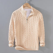 Russell - Stilvoller, warmer Strickpullover mit halbem Reißverschluss für Herren