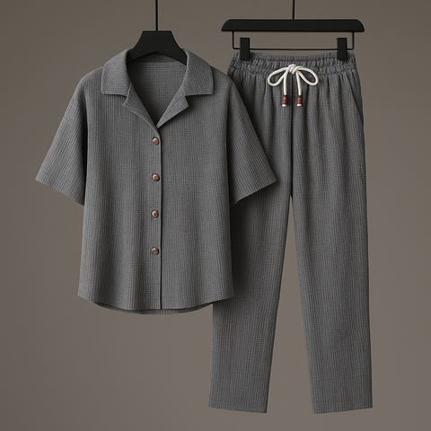 Willy - Stilvolles Polohemd mit Knöpfen und Hose für Herren