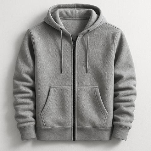 Efren - Stilvolle Strickjacke mit Reißverschluss und Kapuze für Herren