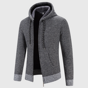 Maverick - Klassische Strickjacke mit Kapuze für Herren