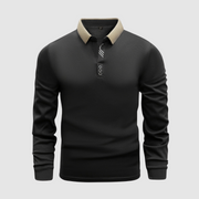 Hayes - Elegantes Langarm-Poloshirt für Herren