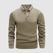 Hayes - Elegantes Langarm-Poloshirt für Herren