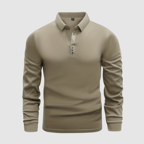 Hayes - Elegantes Langarm-Poloshirt für Herren
