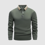 Hayes - Elegantes Langarm-Poloshirt für Herren