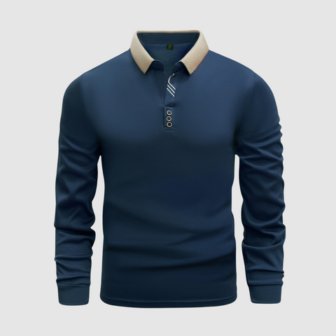 Hayes - Elegantes Langarm-Poloshirt für Herren