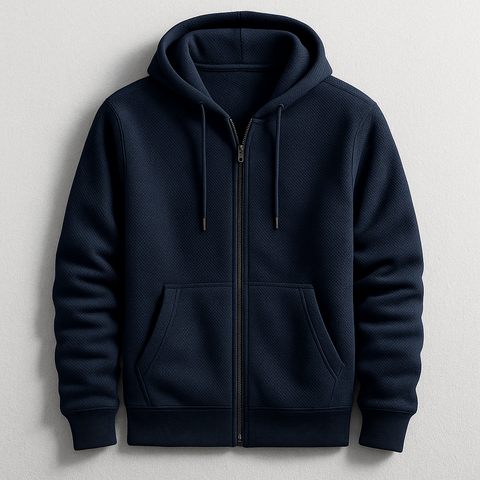 Efren - Stilvolle Strickjacke mit Reißverschluss und Kapuze für Herren