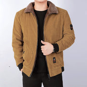 Paulino - Lässige, warme Cordjacke für Herren mit Sherpa-Futter