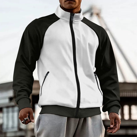 Carlos - Lässige Rollkragenjacke mit Reißverschluss