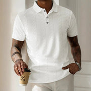 Eleazar - Lässiges, stilvolles Jacquard-Polohemd für Herren