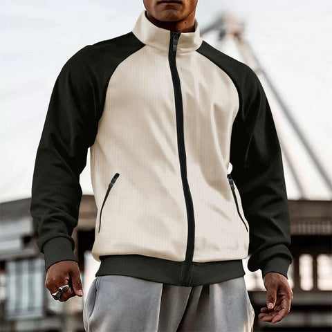 Carlos - Lässige Rollkragenjacke mit Reißverschluss