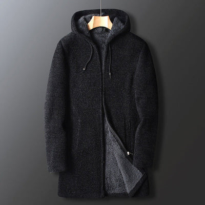 Mateo - Lässige Fleecejacke mit Kapuze und lockerer Passform für Herren