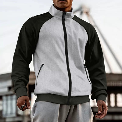 Carlos - Lässige Rollkragenjacke mit Reißverschluss