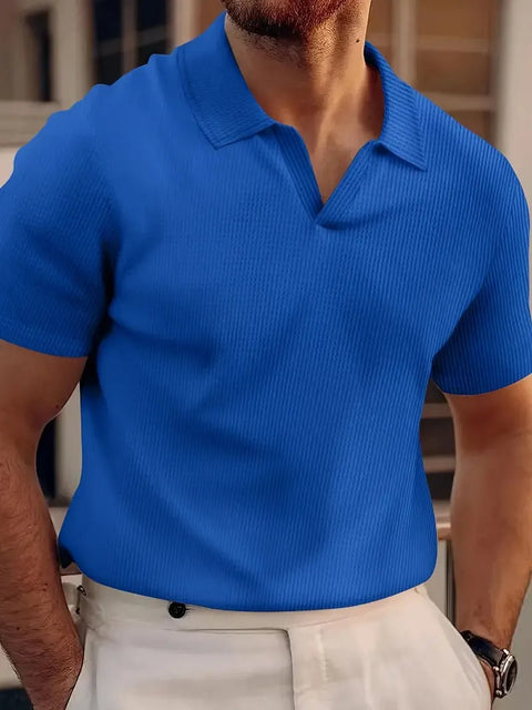 Brice - Lässiges Slim Fit-Poloshirt aus Waffelstrick für Herren