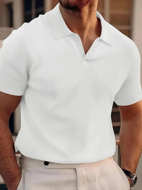 Brice - Lässiges Slim Fit-Poloshirt aus Waffelstrick für Herren