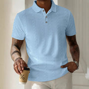 Eleazar - Lässiges, stilvolles Jacquard-Polohemd für Herren