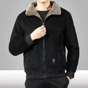 Paulino - Lässige, warme Cordjacke für Herren mit Sherpa-Futter
