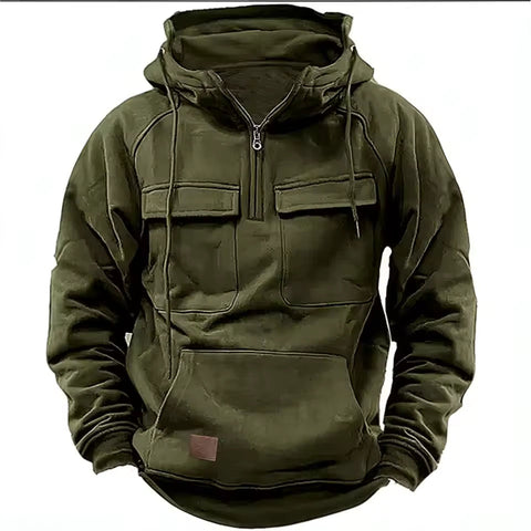 Jerome - Stilvolle Oversize-Kapuzenjacke mit Brusttaschen für Herren