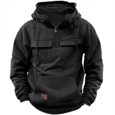 Jerome - Stilvolle Oversize-Kapuzenjacke mit Brusttaschen für Herren