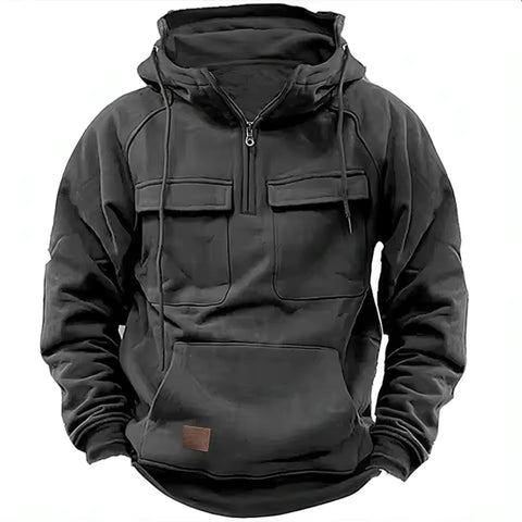 Jerome - Stilvolle Oversize-Kapuzenjacke mit Brusttaschen für Herren