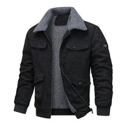 Jerrard - Stilvolle, locker geschnittene Cordjacke für Herren mit Sherpa-Futter