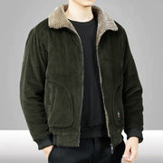 Paulino - Lässige, warme Cordjacke für Herren mit Sherpa-Futter