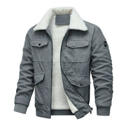 Jerrard - Stilvolle, locker geschnittene Cordjacke für Herren mit Sherpa-Futter