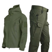 Jerrold - Taktische Outdoor-Jacke mit Reißverschluss und Kapuze sowie Cargohose für Herren