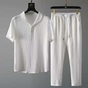 Horatio - Zweiteiliges Herren-Set aus Kurzarmhemd und langer Hose