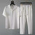 Horatio - Zweiteiliges Herren-Set aus Kurzarmhemd und langer Hose