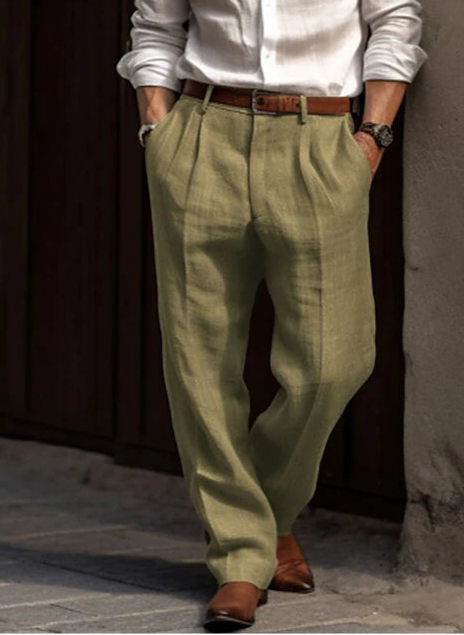 Conrad - Herren-Bündchenhose aus Leinen