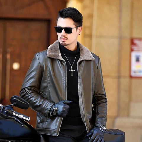 Benjamin - Herren-Kunstpelz-Jacke