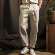 Arlo - Lose Herrenhose aus Baumwolle und Leinen