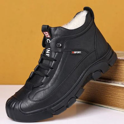 Eidendel - Stiefel aus echtem Leder mit Schafsfell