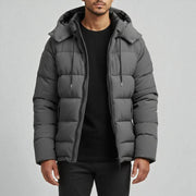 Iziah - Wasserdichte, wattierte Winterjacke mit Kapuze für Herren