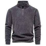 Shaun - Stilvoller, warmer Pullover mit halbem Reißverschluss für Herren