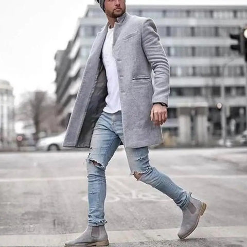 Raymond - Herren Windbreaker Wollmantel