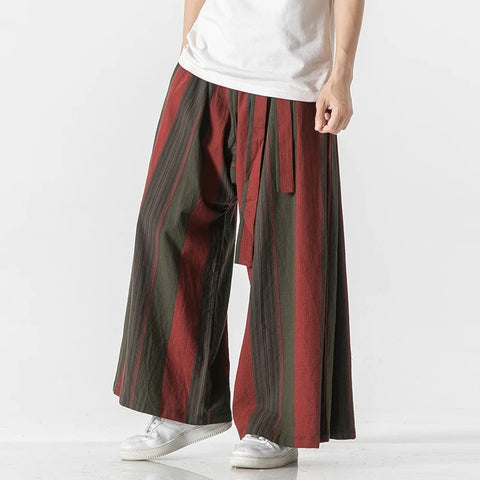 Ernest  - Weite Baumwoll-Leinen-Hose