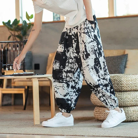 Charlie - Bedruckte Herren Baggy Pants