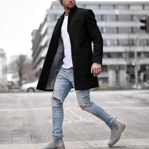 Raymond - Herren Windbreaker Wollmantel